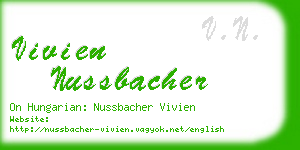 vivien nussbacher business card